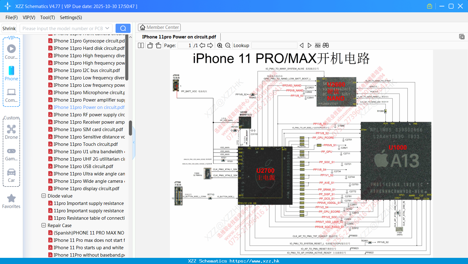 IPhone 11pro Power On Circuit
